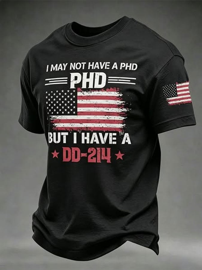 Men's Veteran Pride DD-214 Printed T-shirt