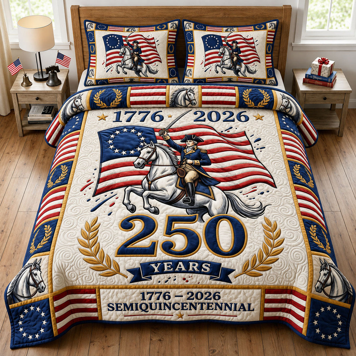 Liberty Legacy 3-Piece Quilted Bedding Set GFTONMU2328