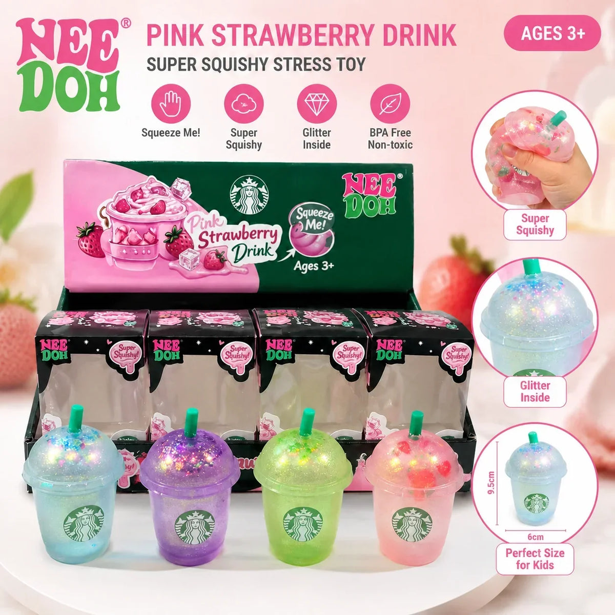 Iced Coffee Cup Squishy – Slow Rebound Maltose Fidget