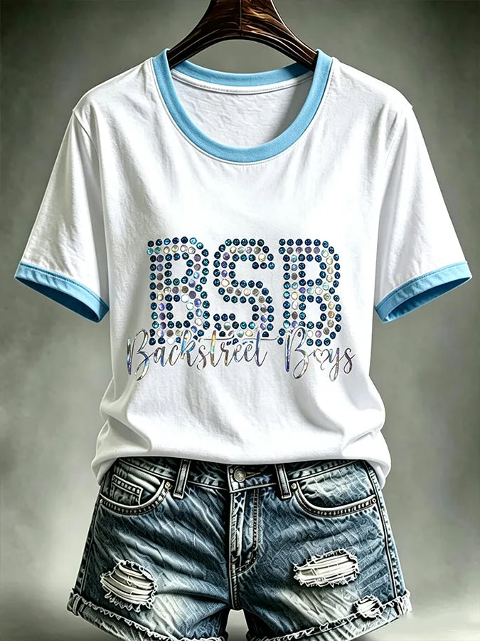 Bedrucktes Damen-T-Shirt für Tourneemusik