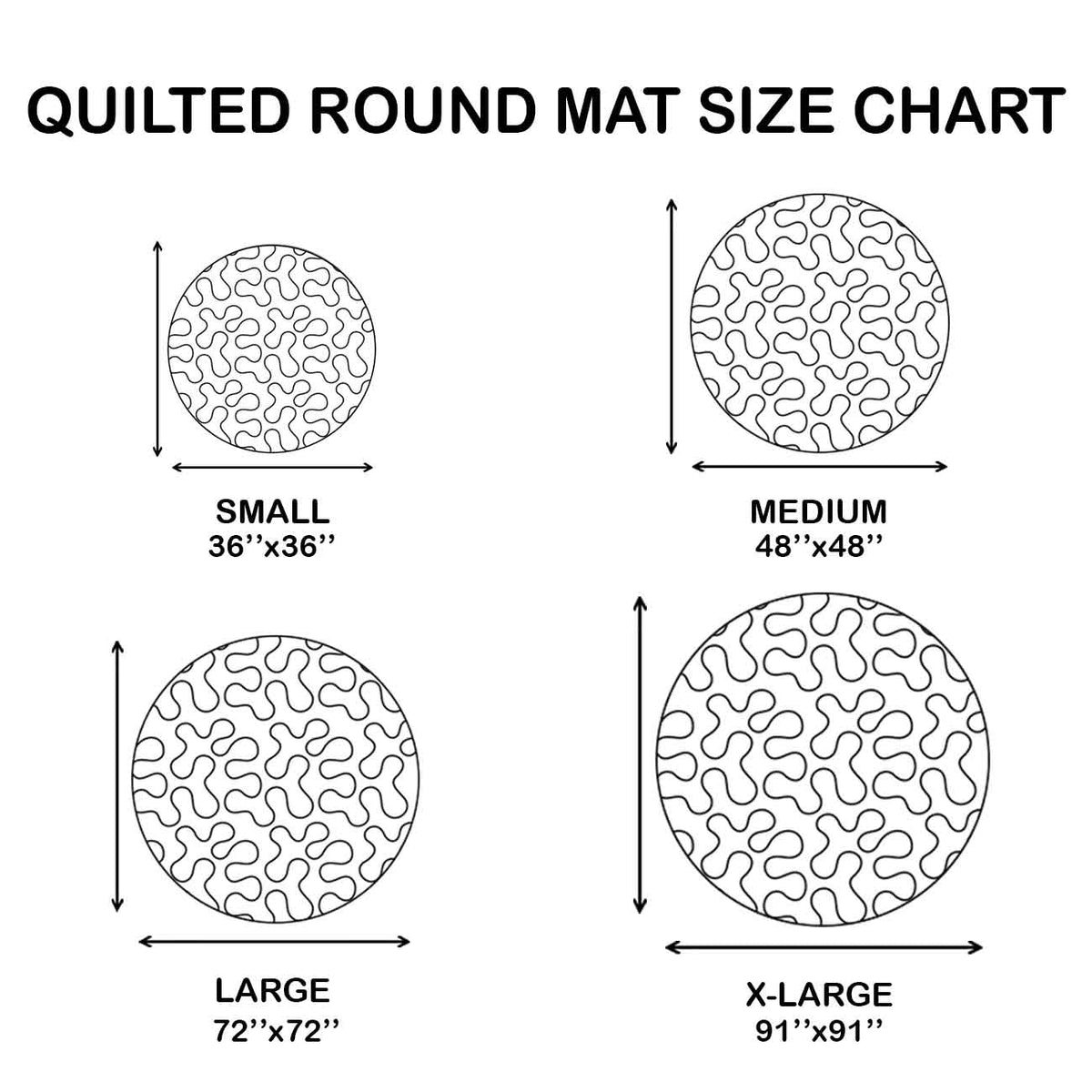 Land of Liberty Quilted Round Mat GFTOPND47