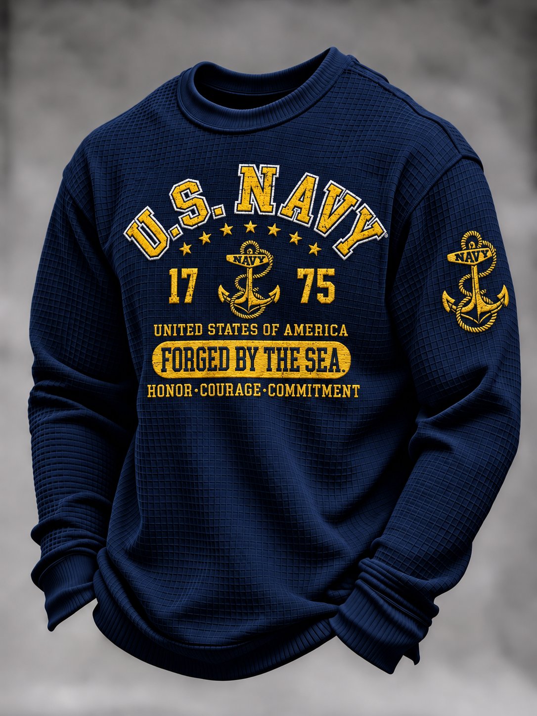 Men's Veterans Day Print Casual Top