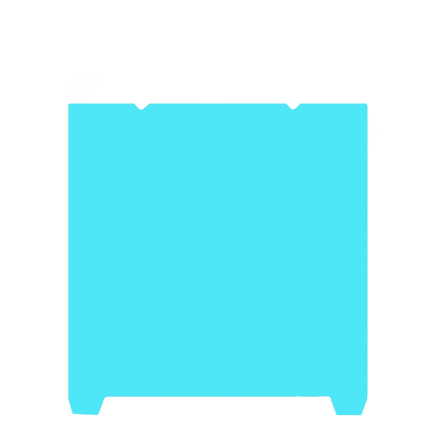 Cold Plate for Bambu-Lab A1 Mini 3D Printer, Cold Printing Build Plate, Double-Sided Textured Spring Steel Sheet, 184 x 184 mm,Light Blue
