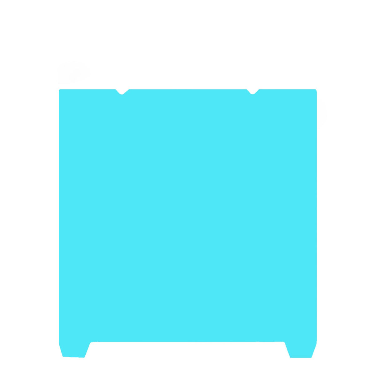 Cold Plate for Bambu-Lab A1 Mini 3D Printer, Cold Printing Build Plate, Double-Sided Textured Spring Steel Sheet, 184 x 184 mm,Light Blue