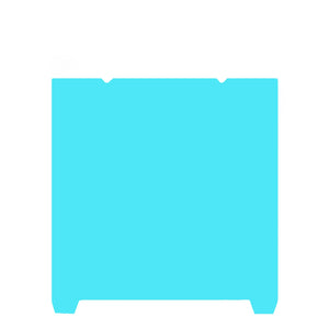 Cold Plate for Bambu-Lab A1 Mini 3D Printer, Cold Printing Build Plate, Double-Sided Textured Spring Steel Sheet, 184 x 184 mm,Light Blue