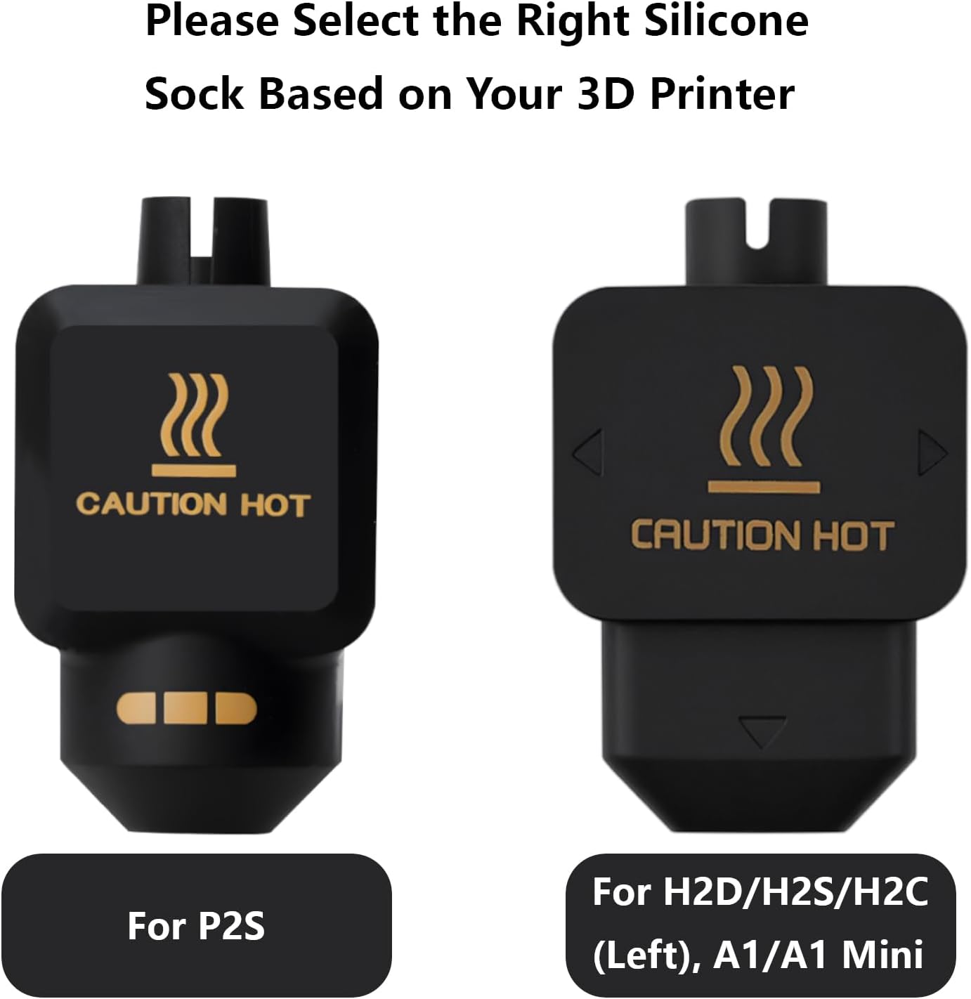 Upgrade 0.4mm P2S/H2S Hotend Kit, 3D Printer Print Head Hot End Heating Block Kit with 0.4mm Removable Hardened Steel Nozzle for Bambu Lab H2D, H2C, A1/A1 Mini