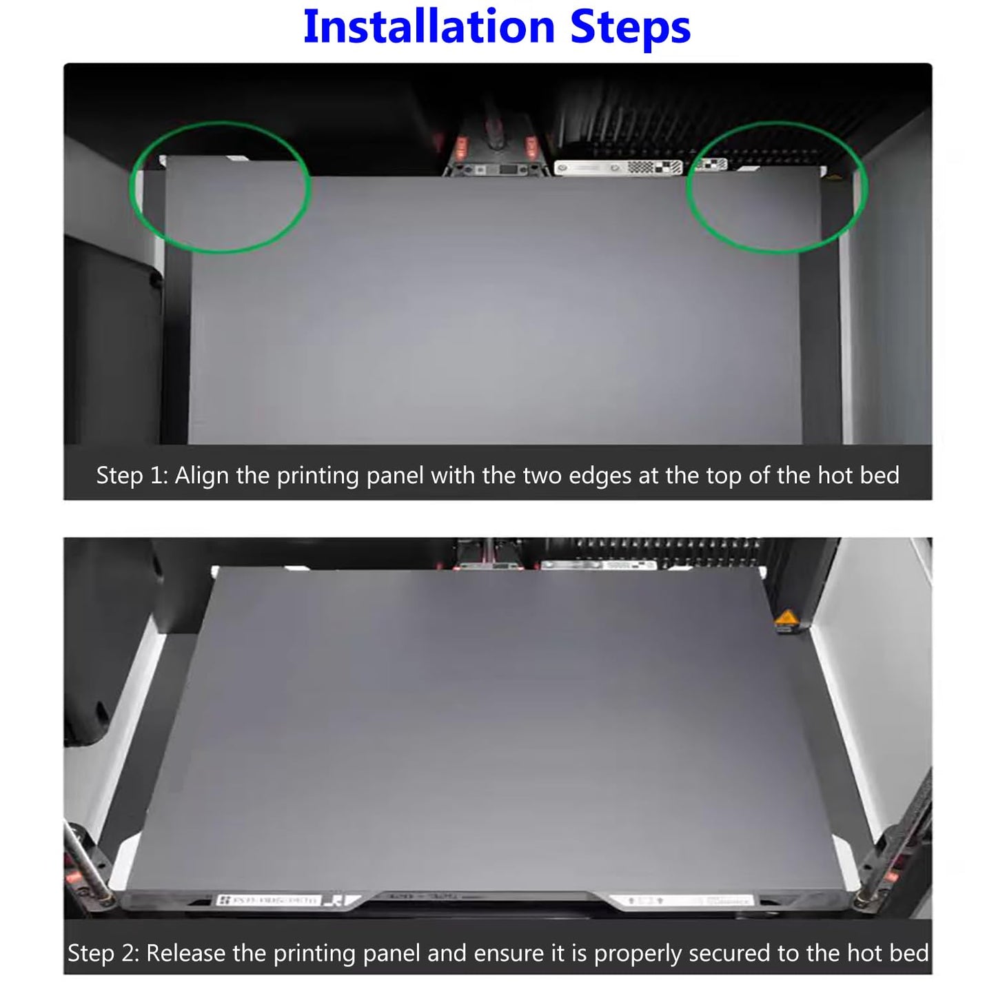 for H2C Cold Build Plate No Heating No Glue Double Sided PEI Textured Cool Printing Bed Sheet 335x346.5mm 3D Printer Flexible Removable Spring Steel Heated Platform Mat for Bambu Lab H2C