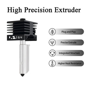 4 Pack P2S 0.2MM 0.4MM 0.6MM 0.8MM Hotend for Bambu P2S/H2S/H2D/H2C/A1/A1 Mini Combo Print Head Hot End Kit Extruder Removable Hardened Steel Nozzle Silicone Cover for Bambu Lab 3D Printer