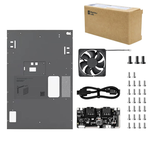 OEM P2S External Exhaust Fan Kit for Bambu Lab P2S 3D Printer,Active Directional Ventilation Upgrade,Automatic Post-Print Air Purification,Smart Mode Switching,Expandable Filter Support for P2S Parts