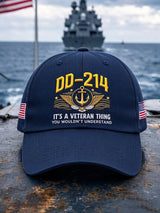 Unisex Retro US Navy Printed Hat