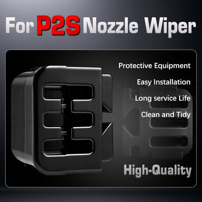 Nozzle Silicone Wipes/Brushes for Bambu Lab P2S 3D Printer Accessories, Quick-Release 3-Second Installation Cleaning Brush for Bambus P2S Hotend Nozzle Cleaning Tool