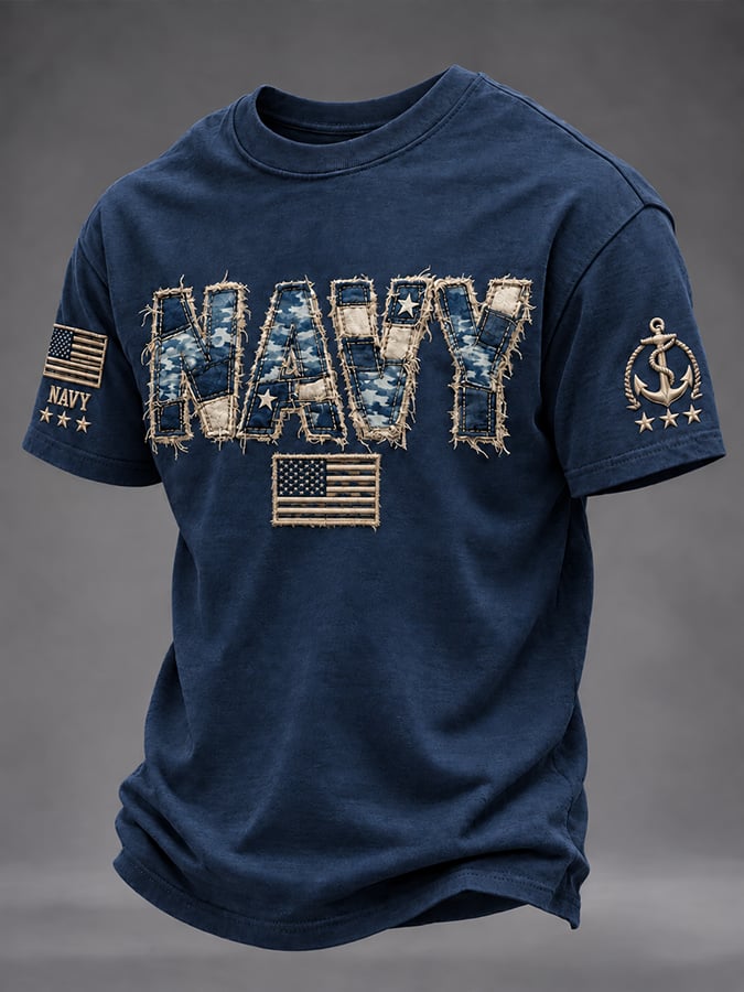 Men's U.S. Veteran Print Short Sleeve T-Shirt