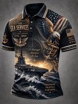 Men's US Navy Printed Polo