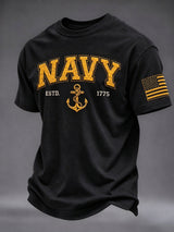 Men's American veterans Printed Short-Sleeve T-Shirt