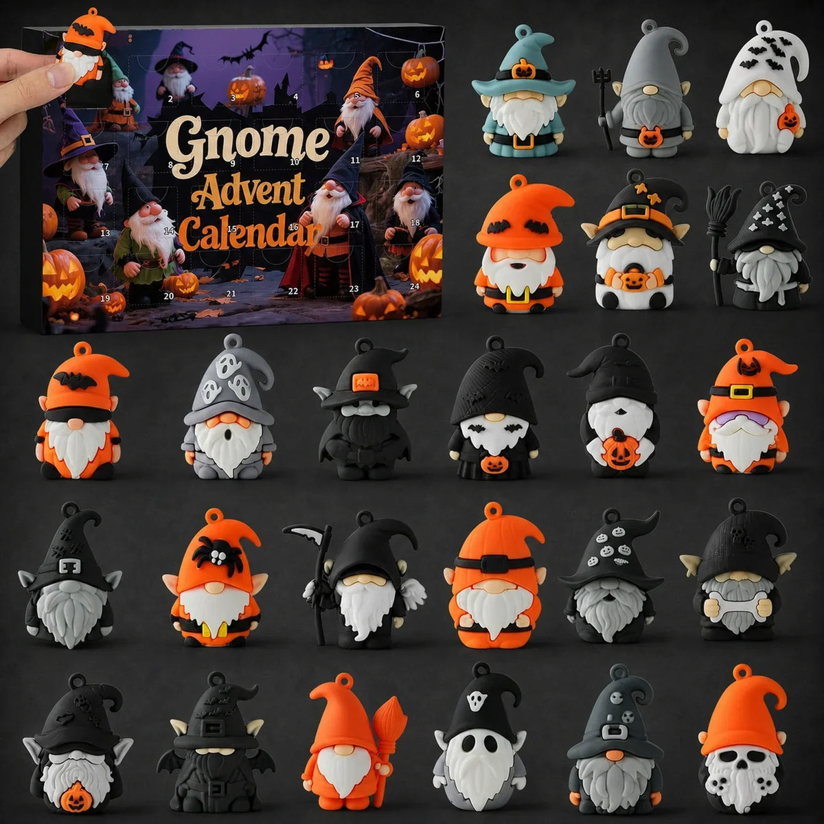 2026 Halloween Gnome Advent Calendar - 24-Day Countdown