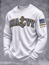 Men's Veterans Day Print Casual Top